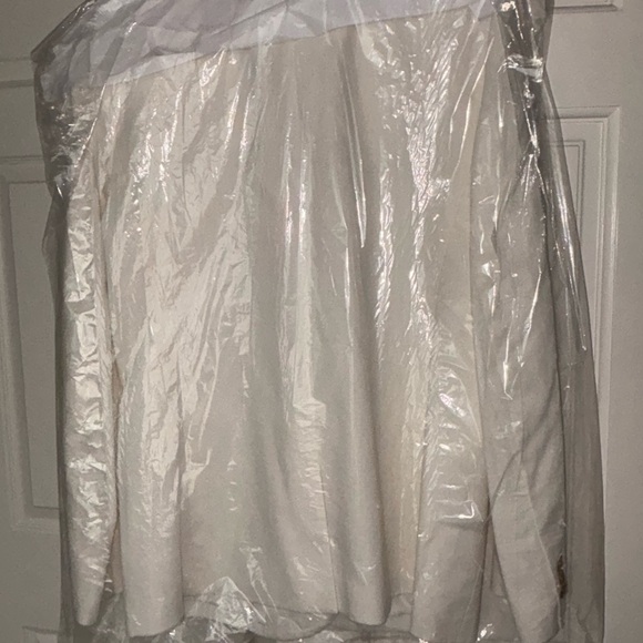 Crisp White Linen-blend Blazer - Picture 3 of 4